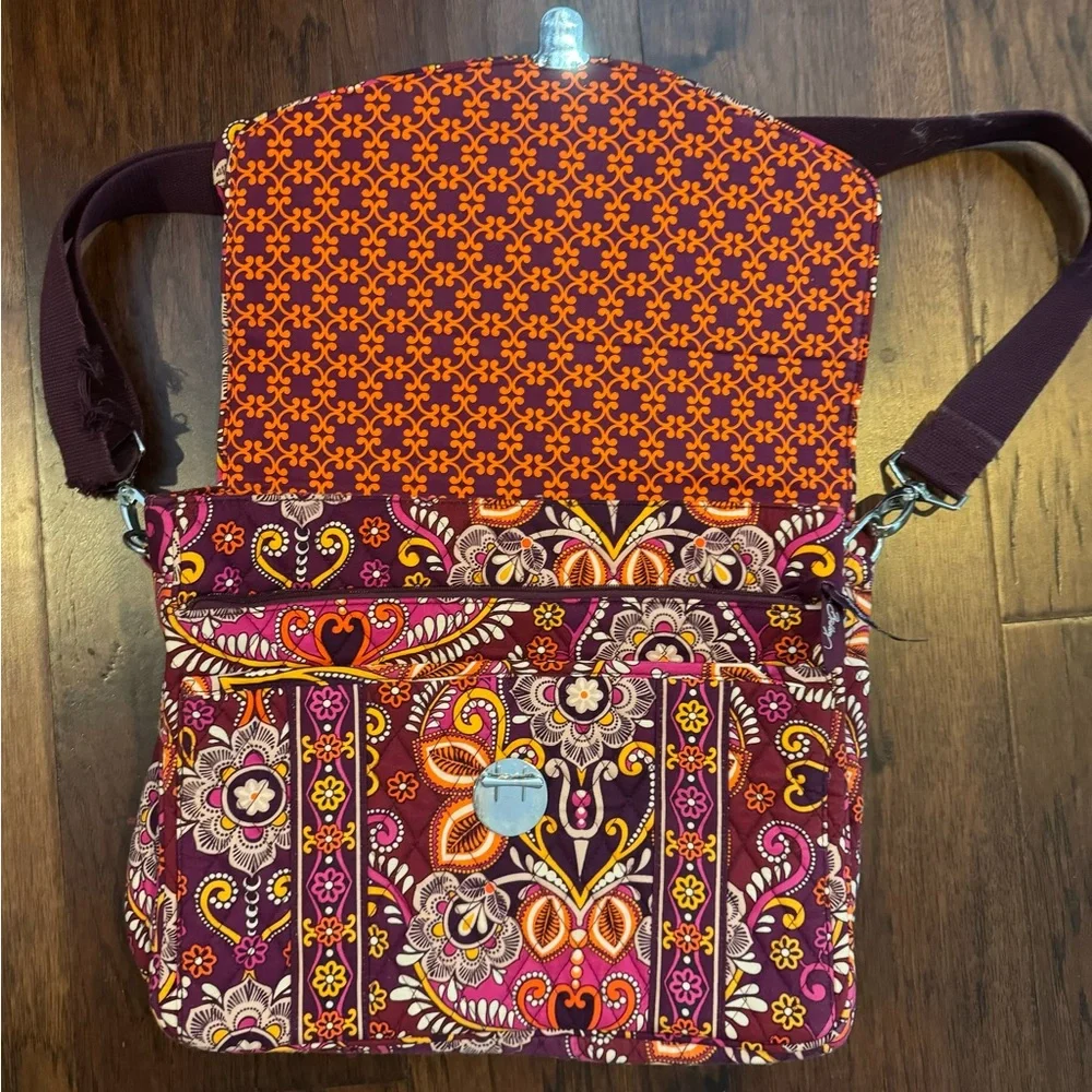Vera Bradley Attache Safari Sunset Work Laptop Beautiful Shoulder Messenger Bag
